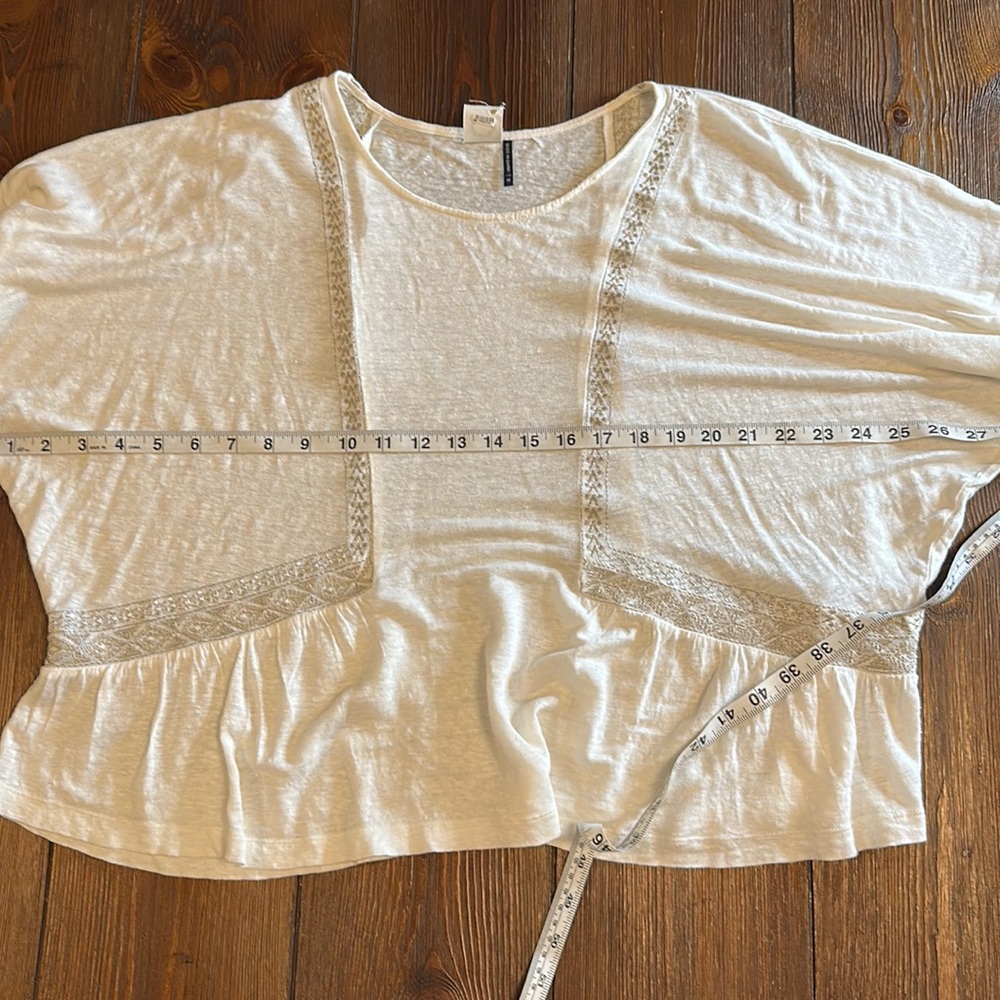 Akemi + Kin Cream Linen Top - Picture 6 of 8